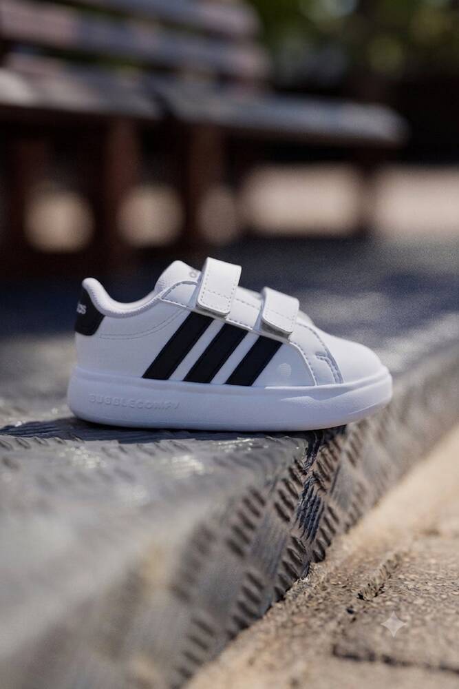 Adidas Bebek Grand Court 3.0 Ayakkabı JS4906 Beyaz 