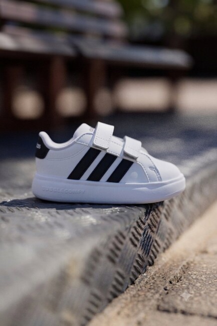 Adidas Bebek Grand Court 3.0 Ayakkabı JS4906 Beyaz  (1)