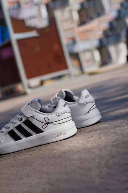 Adidas Çocuk Grand Court 3.0 Ayakkabı KH8835 Beyaz - Thumbnail