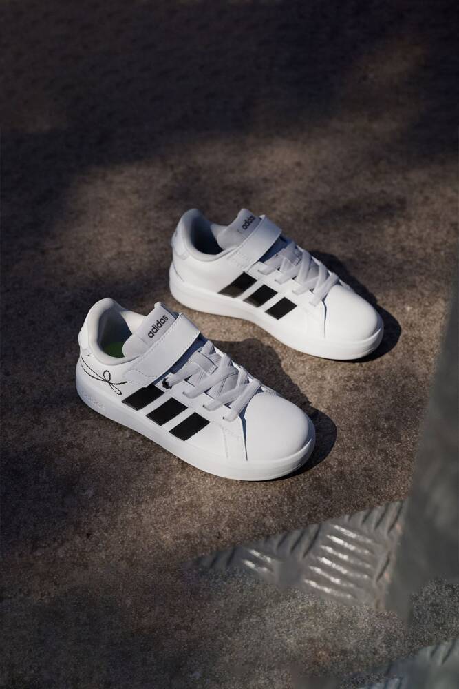 Adidas Çocuk Grand Court 3.0 Ayakkabı KH8835 Beyaz  - 4