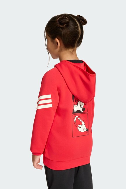 Adidas Çocuk LK Dy MM Kapüşonlu Sweat KG6126 Kırmızı - Thumbnail