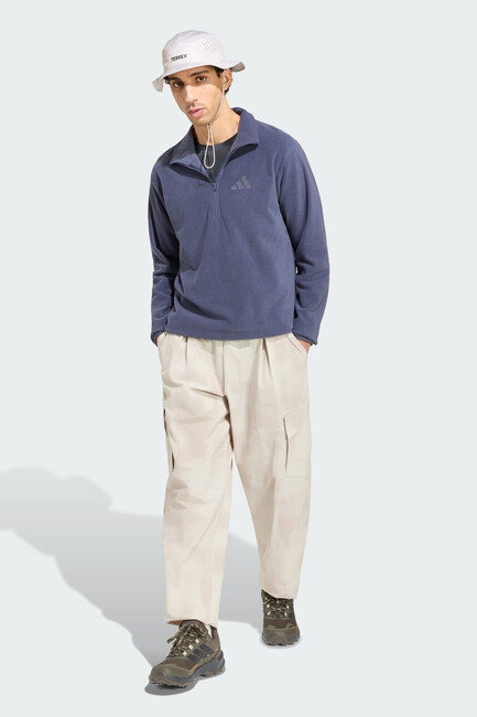Adidas Erkek Ess Hz Yarım Fermuarlı Sweat KZ1775 Lacivert (3)