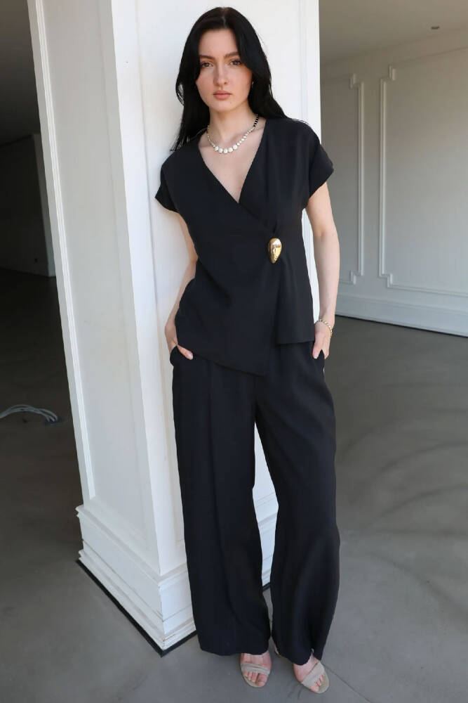 Ayhan Kadın Pantolon 19071429 Siyah - 1
