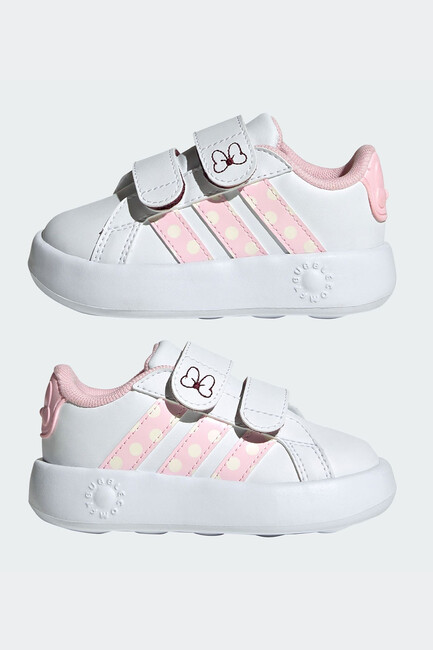 Bebek Grand Court Minnie Ayakkabı JR8130 Beyaz - Thumbnail