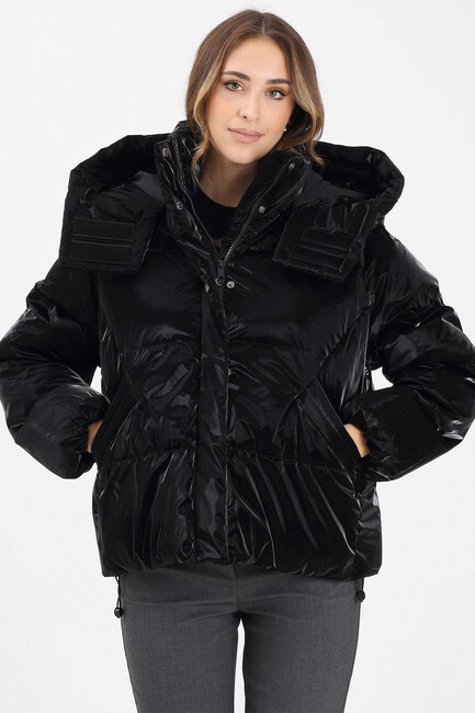 Bergen Lıfe Oversızed Puffer Mont 15351969 Siyah (1)