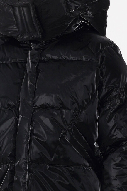 Bergen Lıfe Oversızed Puffer Mont 15351969 Siyah - Thumbnail