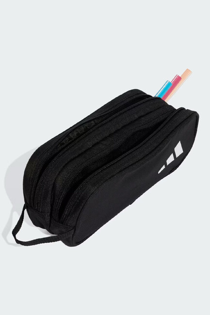 Çocuk 2 Fermuarlı Kalem Kutu JD1308 Siyah - Thumbnail