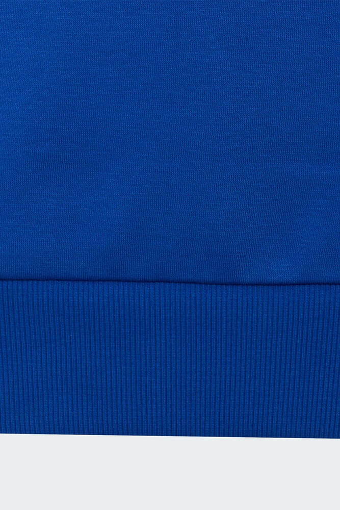 Çocuk 3S Fl Kapüşonlu Sweat KT3381 Mavi 