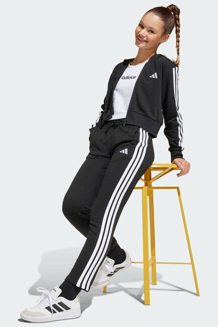 Çocuk 3S Ft Fermuarlı Kapüşonlu Sweat JJ0956 Siyah (3)