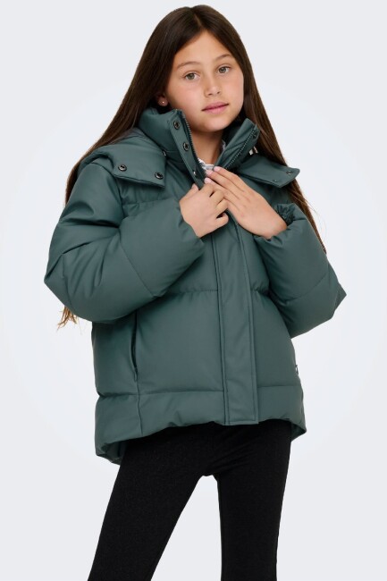 Çocuk Agnes Puffer Mont 15369825 Yeşil
