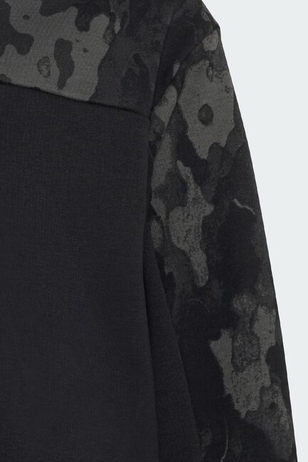 Çocuk Camo Kapüşonlu Sweat KC9710 Siyah (2)