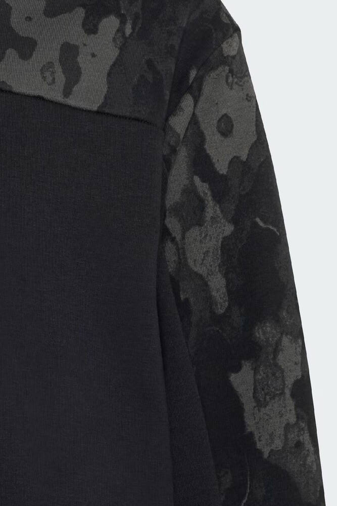 Çocuk Camo Kapüşonlu Sweat KC9710 Siyah - 3