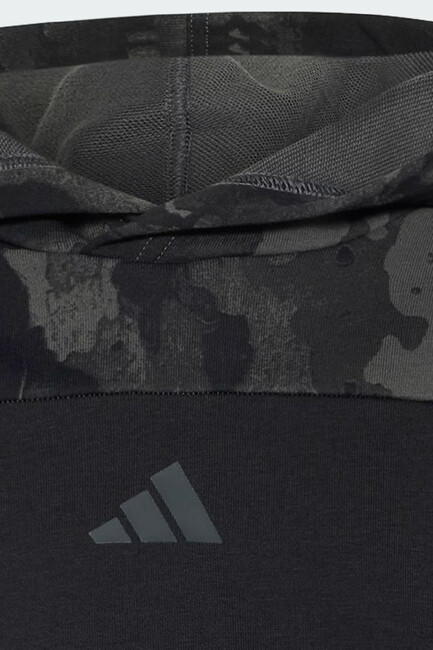 Çocuk Camo Kapüşonlu Sweat KC9710 Siyah - 4