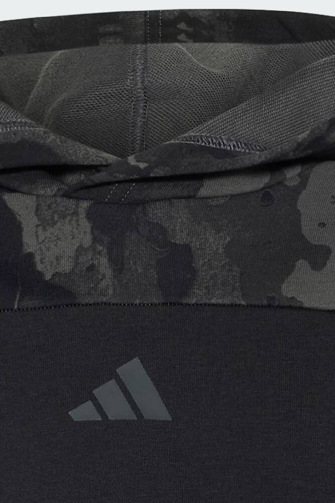Çocuk Camo Kapüşonlu Sweat KC9710 Siyah - 4