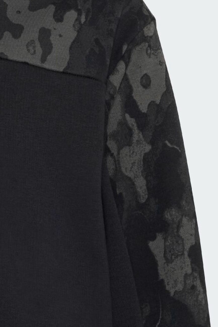 Çocuk Camo Kapüşonlu Sweat KC9710 Siyah  (2)