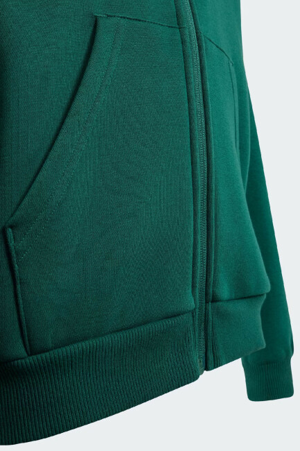 Çocuk Clgt Fermuarlı Kapüşonlu Sweat KS5142 Yeşil  - 5
