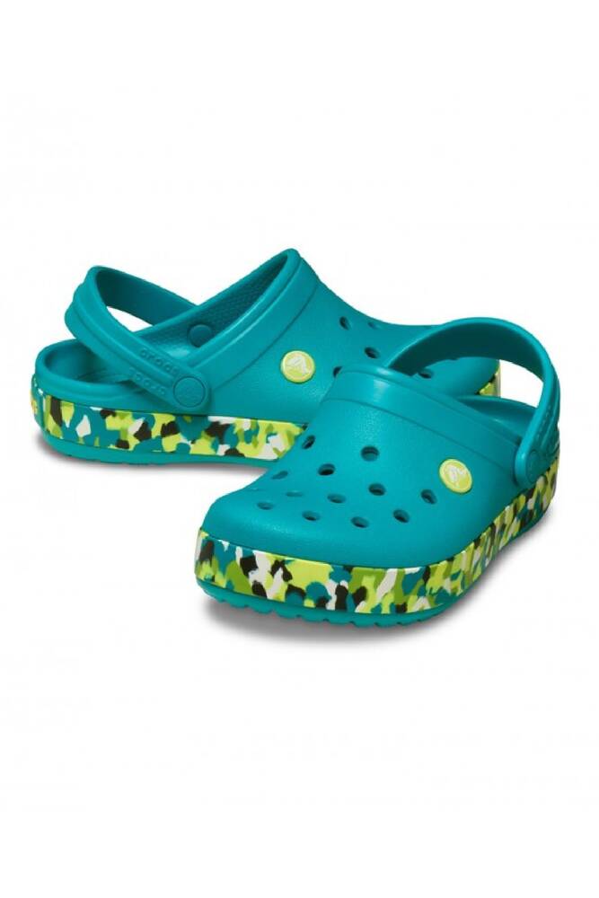 Çocuk Crocband Glow Confetti Bandcgk Terlik 212523_3BU Turkuaz 