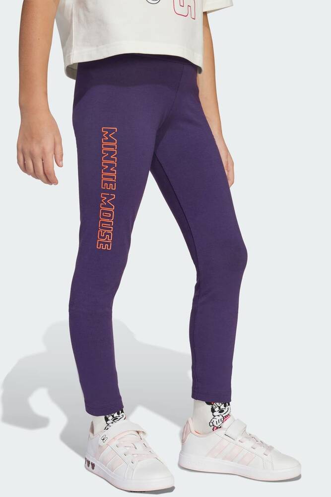 Çocuk DY Minnie Baskılı Tayt JL9192 Mor 