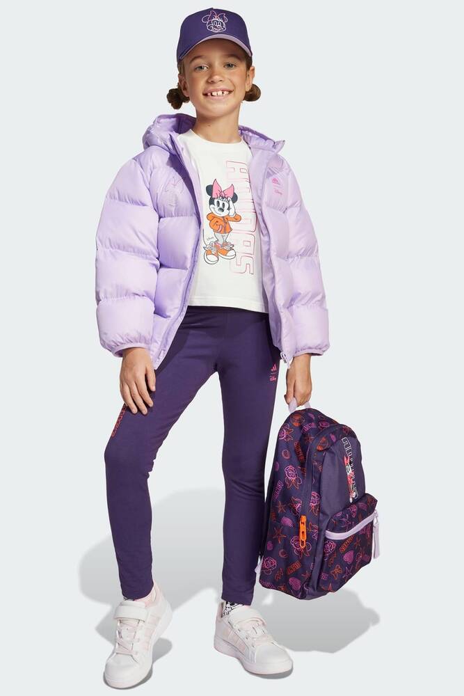 Çocuk DY Minnie Baskılı Tayt JL9192 Mor 