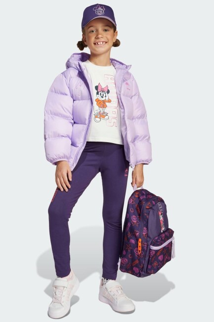 Çocuk DY Minnie Baskılı Tayt JL9192 Mor (2)
