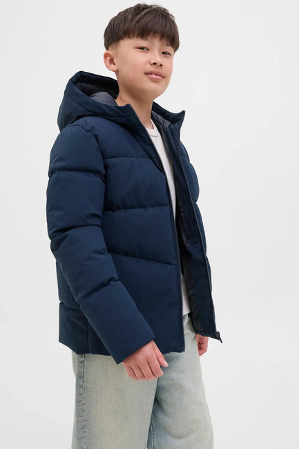 Çocuk Global Puffer Mont 12283847 Lacivert - Thumbnail