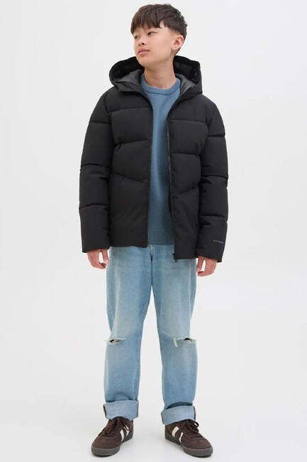 Çocuk Global Puffer Mont 12283847 Siyah (3)