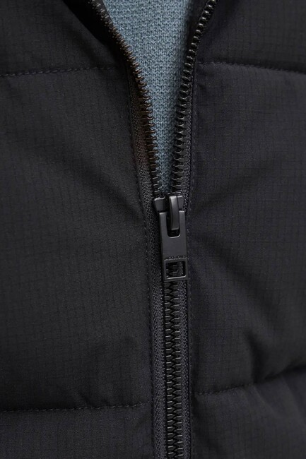 Çocuk Global Puffer Mont 12283847 Siyah - Thumbnail