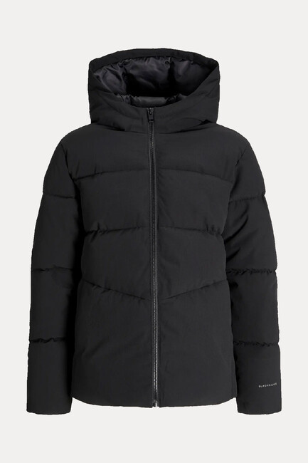 Çocuk Global Puffer Mont 12283847 Siyah - Thumbnail