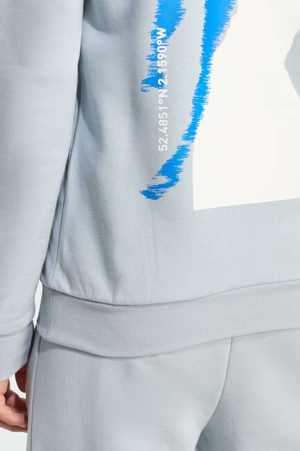 Çocuk JB CW Sweat JX3965 Gri - Thumbnail