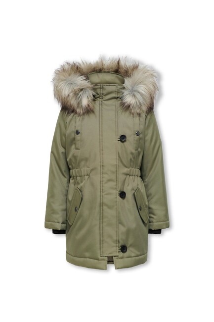 Çocuk Kogırıs Fur Parka 15245678 Yeşil (1)