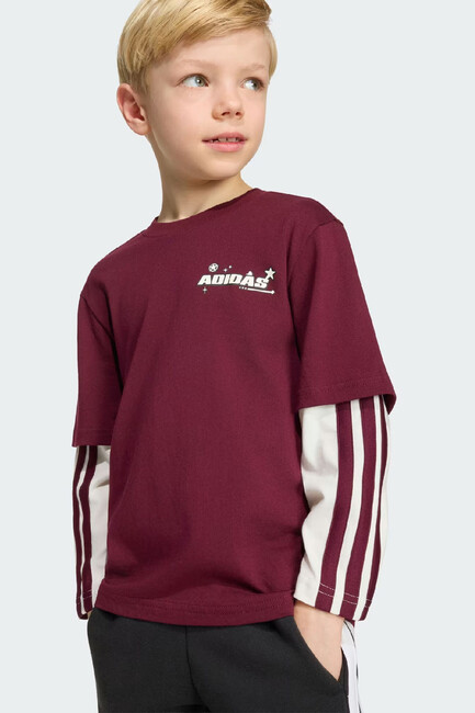 Çocuk Lk Dy Tişört KG6133 Bordo - 5