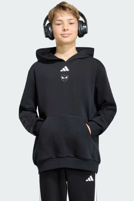 Çocuk Mrvl Sm Kapüşonlu Sweat KG6130 Siyah 