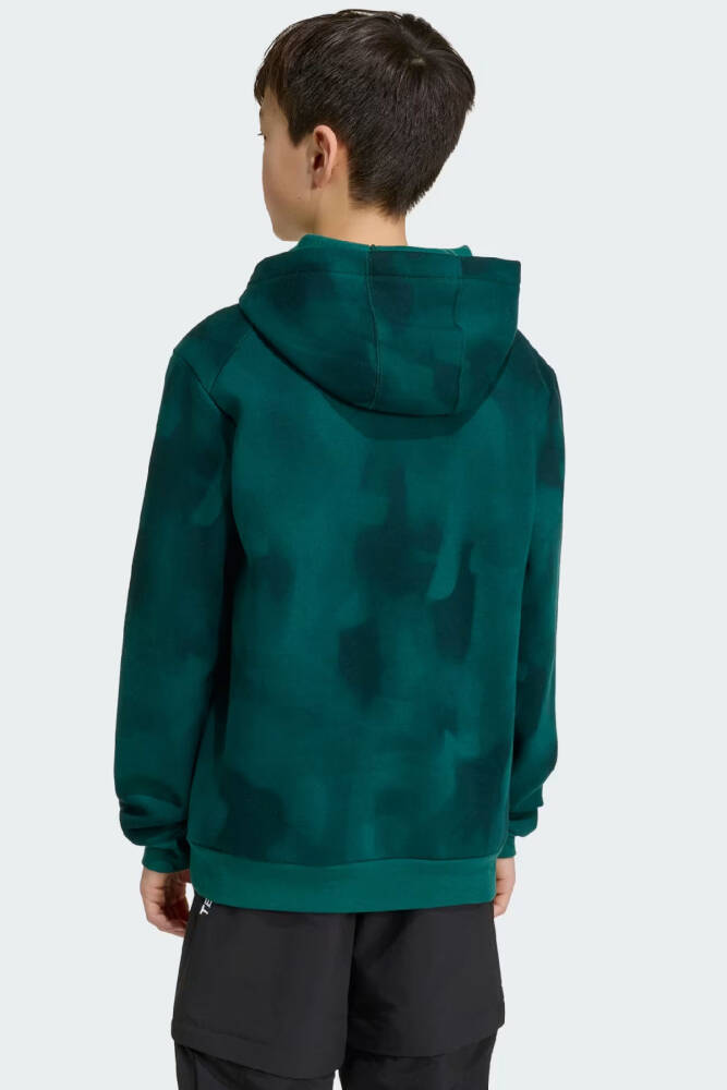 Çocuk Mt Aop Log Kapüşonlu Sweat KF1214 Yeşil  - 2