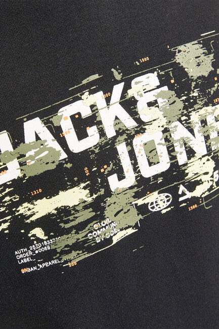 Çocuk Outdoor Logo Sweat Hood Sweat 12263378 Siyah - Thumbnail