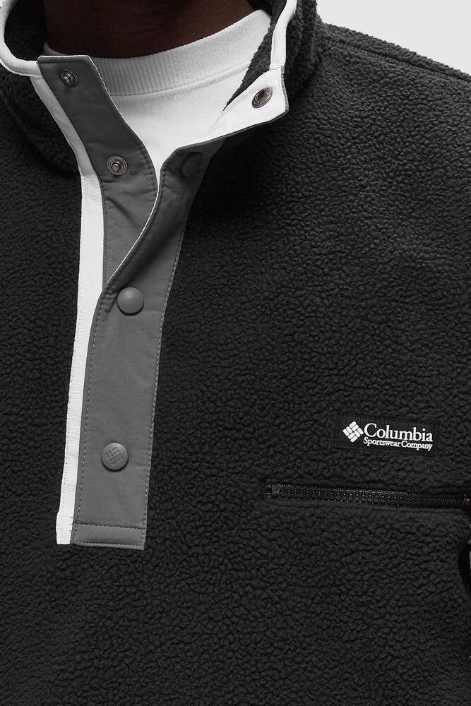 Columbia Erkek Helvetia II Half Snap Polar Üst AM5780_010 Siyah 
