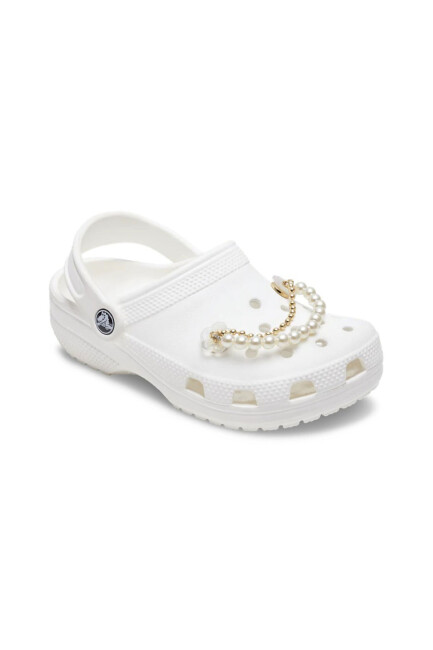 Crocs Gold and Silver Pearl Chain Jibbitz 10014677_1 Beyaz  (1)