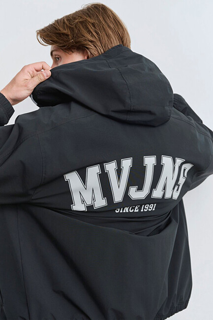 Erkek 1991 Kapüşonlu Ceket 0110622-71379 Siyah (2)