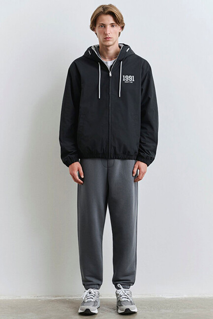 Erkek 1991 Kapüşonlu Ceket 0110622-71379 Siyah (3)