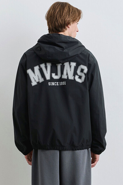 Erkek 1991 Kapüşonlu Ceket 0110622-71379 Siyah - Thumbnail