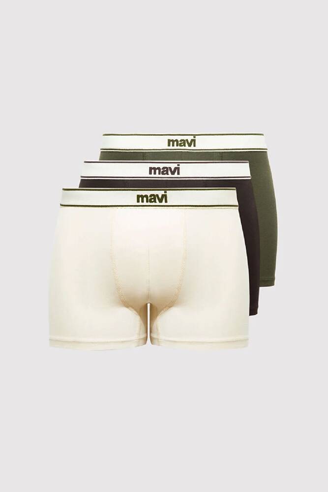 Erkek 3 Lü Boxer 0912223-85543 Haki 