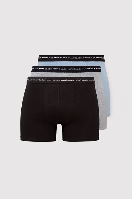 Erkek 3 Lü Paket Boxer 0911987-900 Siyah (1)