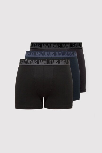 Erkek 3 Lü Paket Boxer 0912221-900 Siyah (1)
