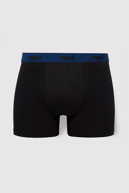 Erkek 3'lü Paket Boxer 0911408-85585 Siyah - Thumbnail