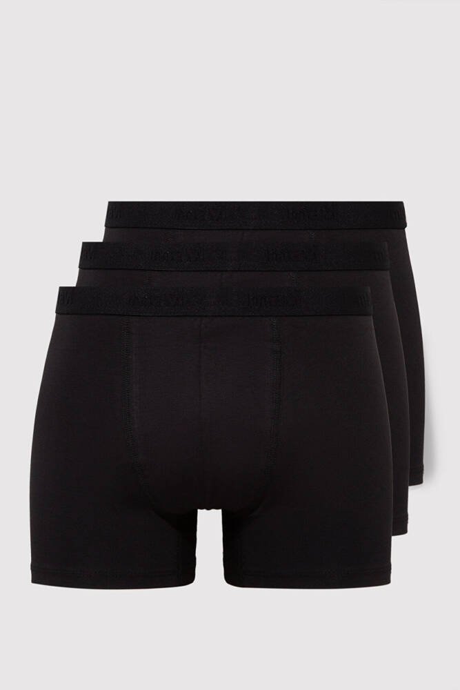 Erkek 3lü Paket Boxer 0911413-900 Siyah  - 1