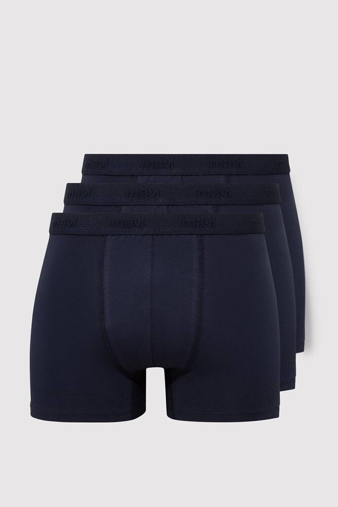Erkek 3Lü Paket Boxer 0911414-30761 Lacivert 