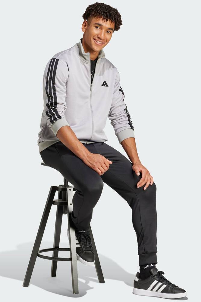 Erkek 3S Fermuarlı Üst JI8876 Gri 