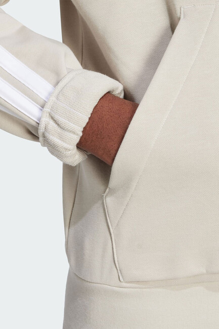 Erkek 3S Kapüşonlu Sweat JE6367 Ekru - Thumbnail