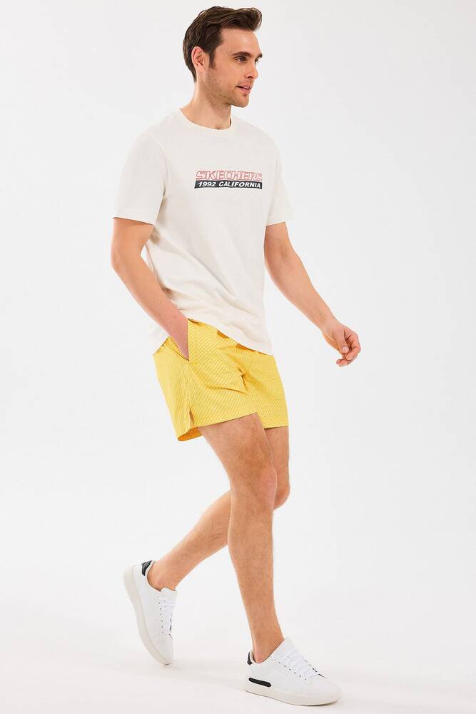 Erkek 5 Inch Allover Yüzme Şortu S2510008-200 Sarı 