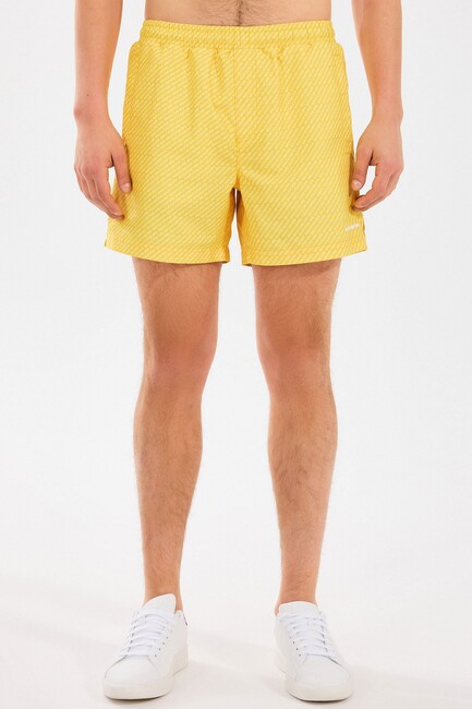 Erkek 5 Inch Allover Yüzme Şortu S2510008-200 Sarı (2)