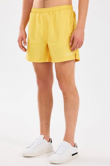 Erkek 5 Inch Allover Yüzme Şortu S2510008-200 Sarı (3)